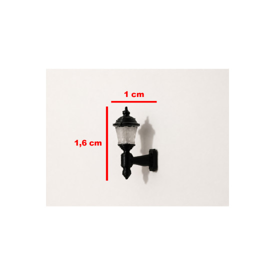 3 Adet Duvar Lambası - Teraryum ve Minyatür Müze için Figür - 1/50 Ölçekli 1:50 5,5 cm