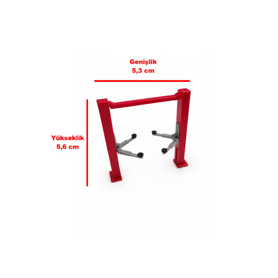 Arabalar için Minyatür Lift, Aksesuar, Platform 5,6 cm 1:64 Ölçek Maket