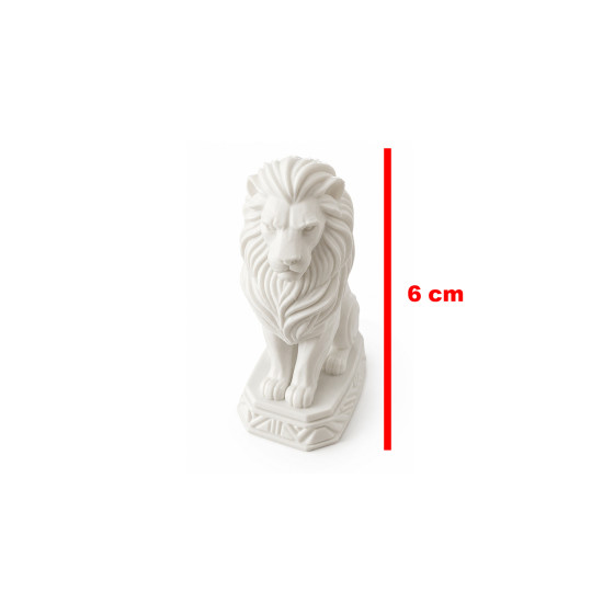 1 adet Roma Aslan Heykeli- Teraryum ve Minyatür Müze için Figür - 1/50 Ölçekli 1:50 6 cm