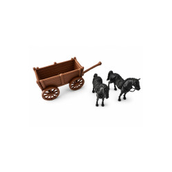 At ve At Arabası Diorama - 1/50 Ölçekli 1:50 - Figür, Maket, Minyatür