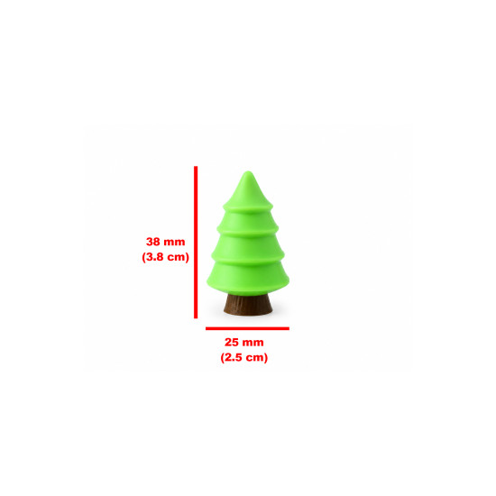 6 Adet Minyatür Ağaç - Teraryum İçin Açık Yeşil Renk 3.8 cm 1:50 Ölçek Maket