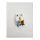 3 Adet Maket Insan Figür - Anne Baba ve Erkek Çocuk - Renkli - 1/50 Ölçekli 1:50 3-3,5cm