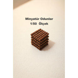 4 Adet Odunluk - 1/50 Ölçekli 1:50 - Figür, Maket, Minyatür
