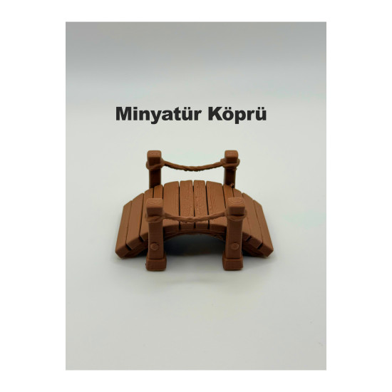 1 Adet Köprü - Park, Bahçe ve Projelerde Kullanılabilir - 1/50 Ölçekli 1:50 - Figür, Maket, Minyatür