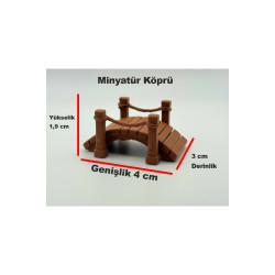 1 Adet Köprü - Park, Bahçe ve Projelerde Kullanılabilir - 1/50 Ölçekli 1:50 - Figür, Maket, Minyatür