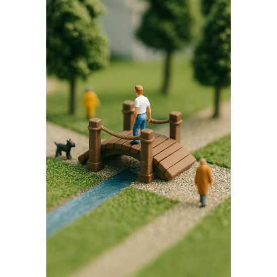 1 Adet Köprü - Park, Bahçe ve Projelerde Kullanılabilir - 1/50 Ölçekli 1:50 - Figür, Maket, Minyatür