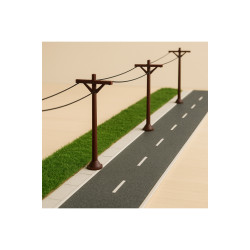 2 Adet Elektrik Direği - 1/50 Ölçekli 1:50 - Figür, Maket, Minyatür