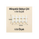 10 Adet Boyanabilir Bahçe Çiti - 1/50 Ölçekli 1:50 1.5 cm - Figür, Maket, Minyatür
