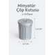 4 Adet Çöp Kutusu - Kovası - 1/50 Ölçekli 1:50 1,5 cm - Figür, Maket, Minyatür