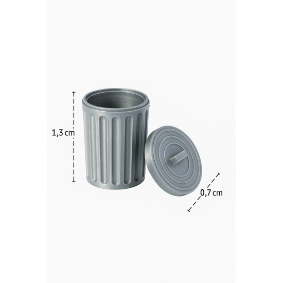 4 Adet Çöp Kutusu - Kovası - 1/50 Ölçekli 1:50 1,5 cm - Figür, Maket, Minyatür