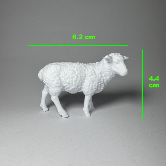 Çiftlik Hayvanları Serisi 1 - Plastik Oyuncak Boyama Seti - İnek, Koyun, Eşek, Kedi