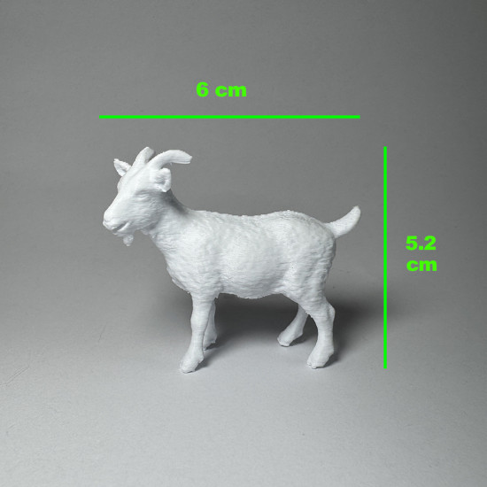 Çiftlik Hayvanları Serisi 2 - Plastik Oyuncak Boyama Seti - At, Keçi, Koç, Köpek