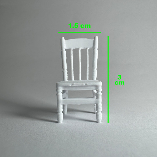 Masa ve Sandalye Figür Maket - 1/50 Ölçekli 1:50 2-3cm