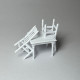 Masa ve Sandalye Figür Maket - 1/50 Ölçekli 1:50 2-3cm