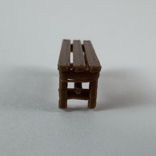 4 Adet Park Bahçe Oturma Bankı - 1/50 Ölçekli 1:50 2 cm - Figür, Maket, Minyatür