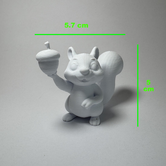 Sevimli Hayvanlar Serisi 1 - Plastik Oyuncak Boyama Seti - Sincap, Penguen, Zürafa, Tavşan