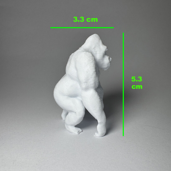 Yabani Hayvanlar Serisi 1 - Plastik Oyuncak Boyama Seti - Fil, Kaplan, Goril, Kurt