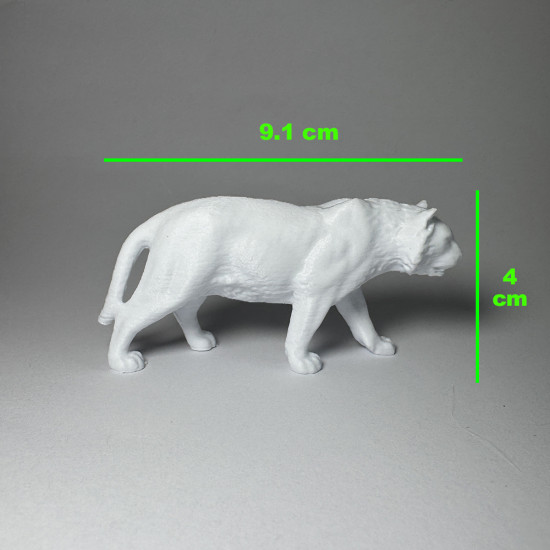 Yabani Hayvanlar Serisi 1 - Plastik Oyuncak Boyama Seti - Fil, Kaplan, Goril, Kurt