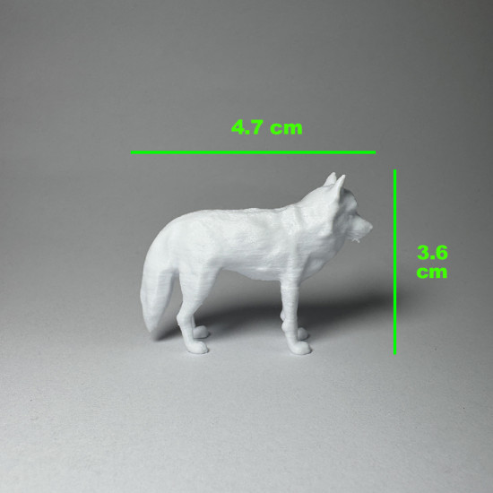 Yabani Hayvanlar Serisi 1 - Plastik Oyuncak Boyama Seti - Fil, Kaplan, Goril, Kurt