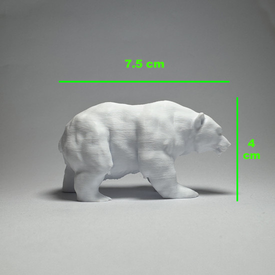 Yabani Hayvanlar Serisi 2 - Plastik Oyuncak Boyama Seti - Aslan, Gergedan, Ayı, Tilki