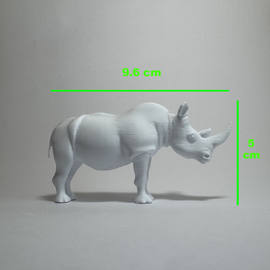 Yabani Hayvanlar Serisi 2 - Plastik Oyuncak Boyama Seti - Aslan, Gergedan, Ayı, Tilki